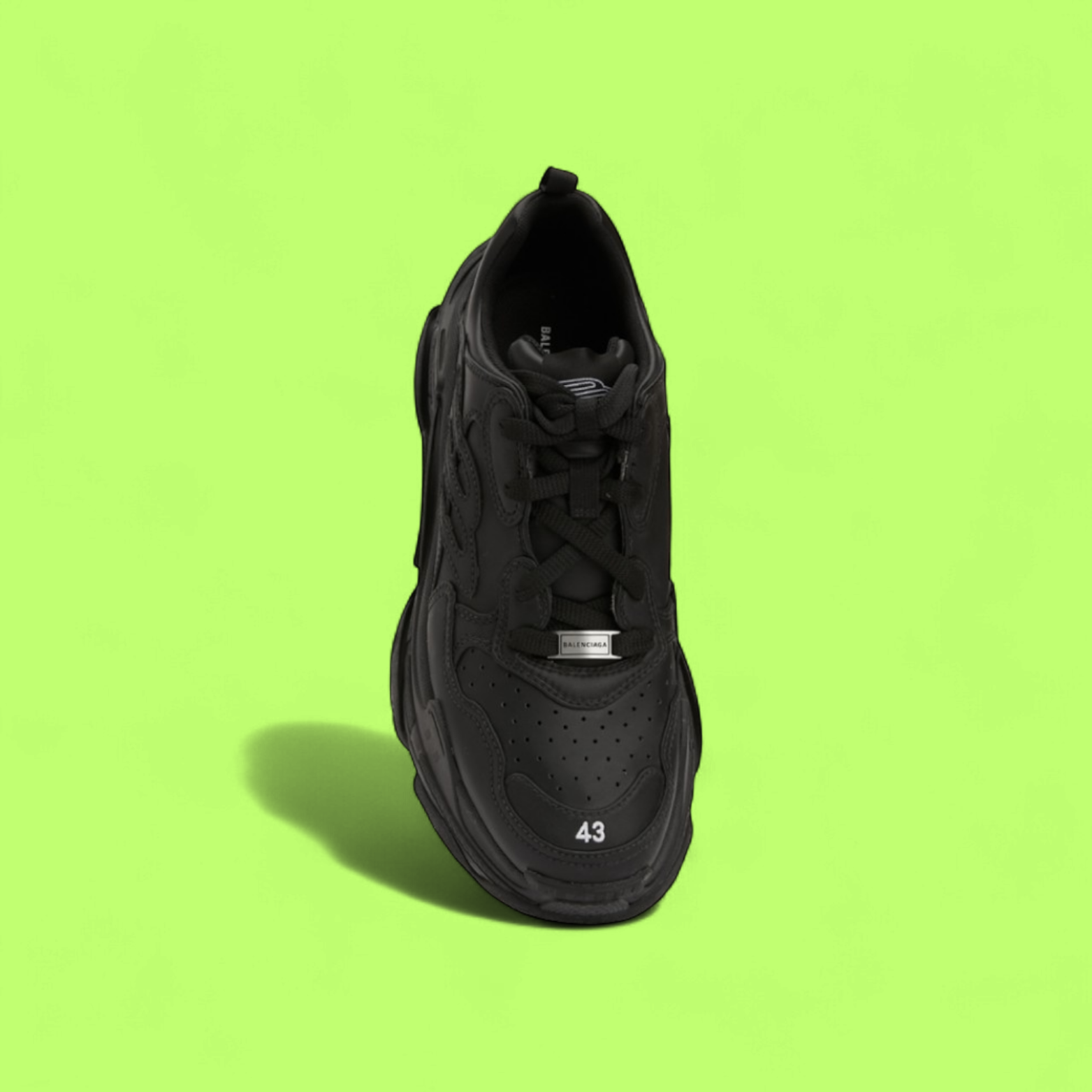 BALENCIAGA TRIPLE S SNEAKERS WITH ALL BLACK DESIGN CHUNKY