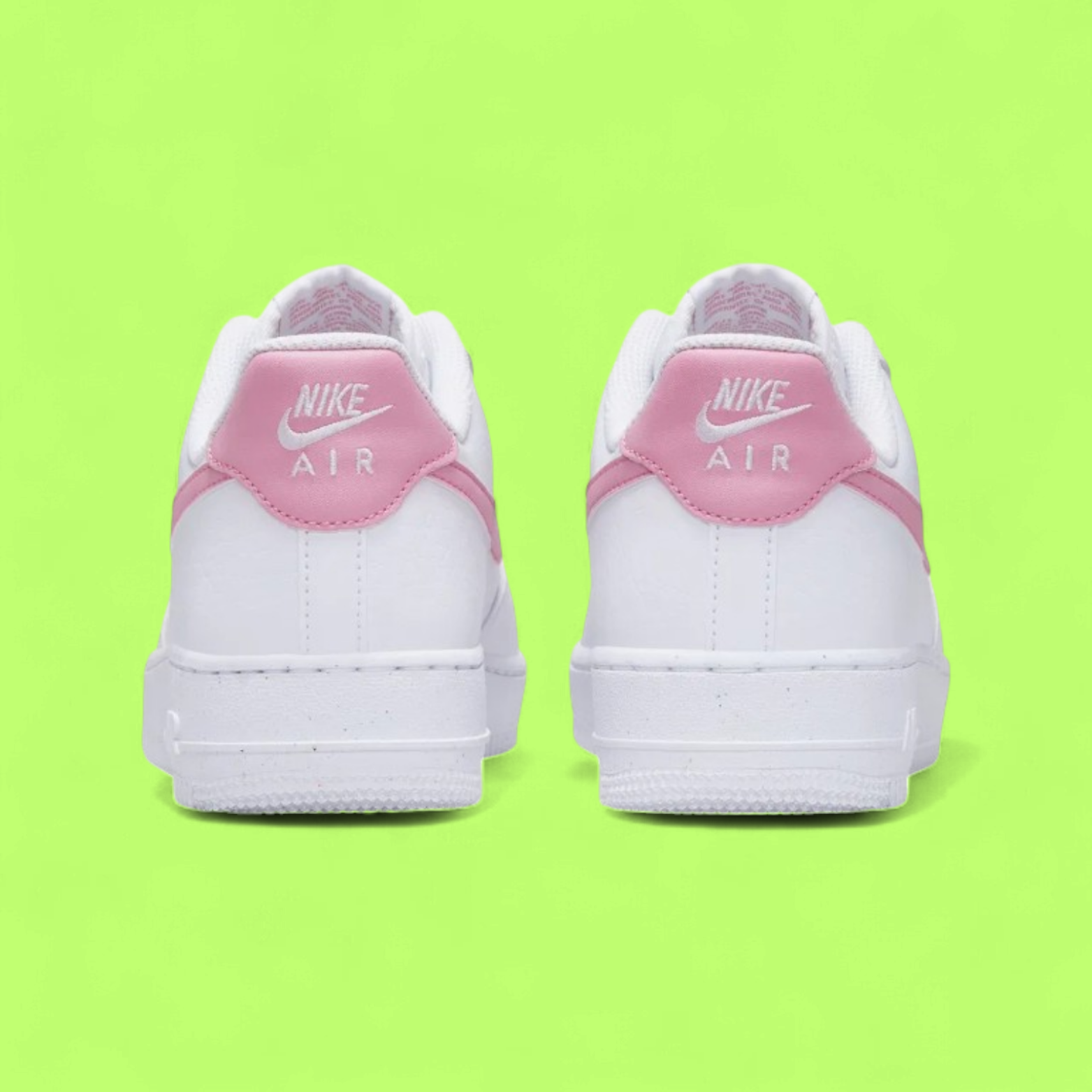 NIKE AIR FORCE 1 LOW WHITE PINK SWOOSH CLASSIC STYLE DROPZ