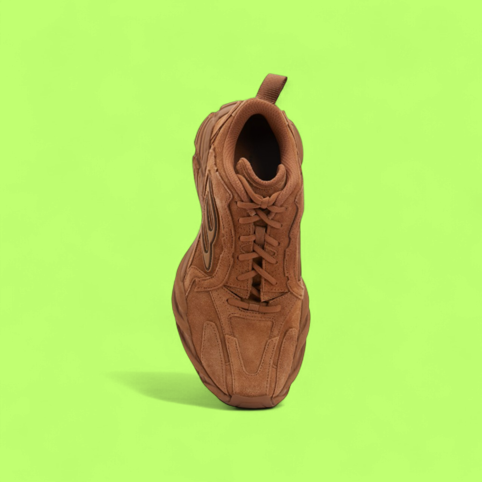 BALENCIAGA 3XL RUST SUEDE OVERSIZED RUNNING SNEAKERS