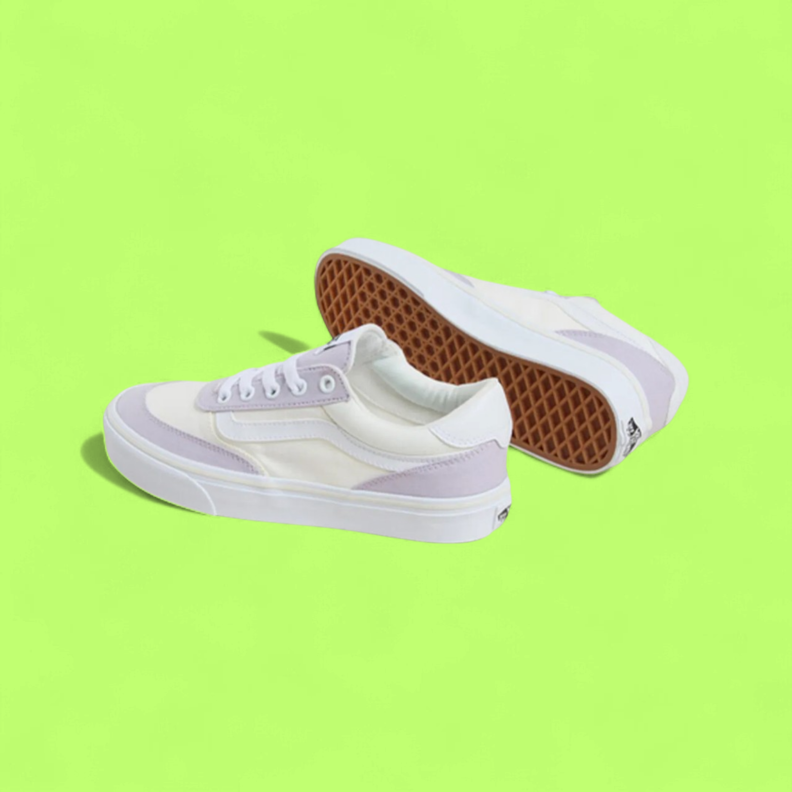 VANS OLD SKOOL WHITE LILAC SUEDE PANEL CASUAL SNEAKERS DROPZZ