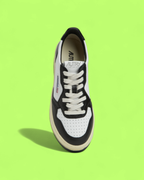 AUTRY PLATFORM BLACK WHITE LEATHER RETRO STYLE CASUAL SNEAKERS