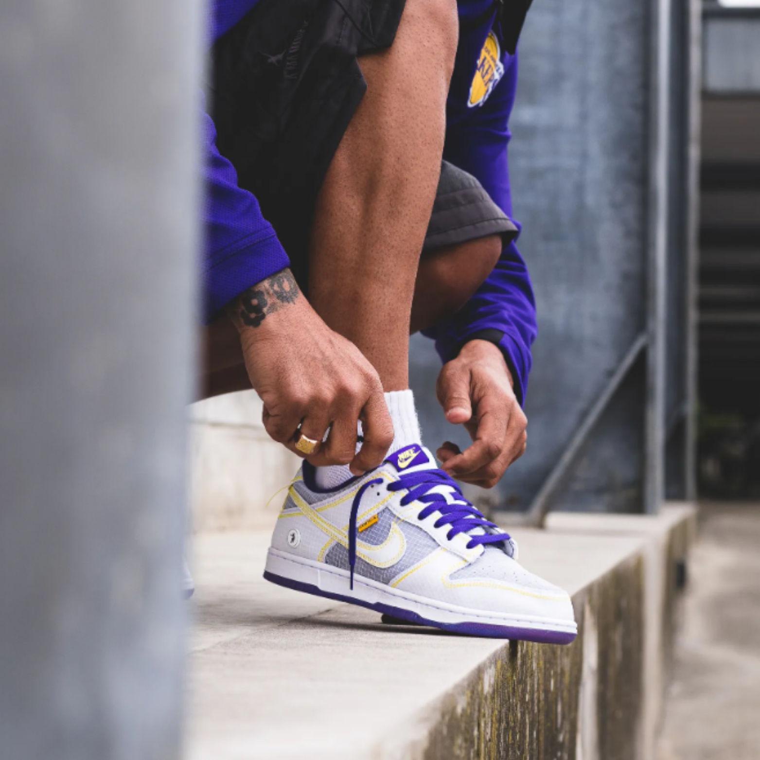 NIKE DUNK LOW UNION PASSPORT PACK COURT PURPLE LIMITED DROP
