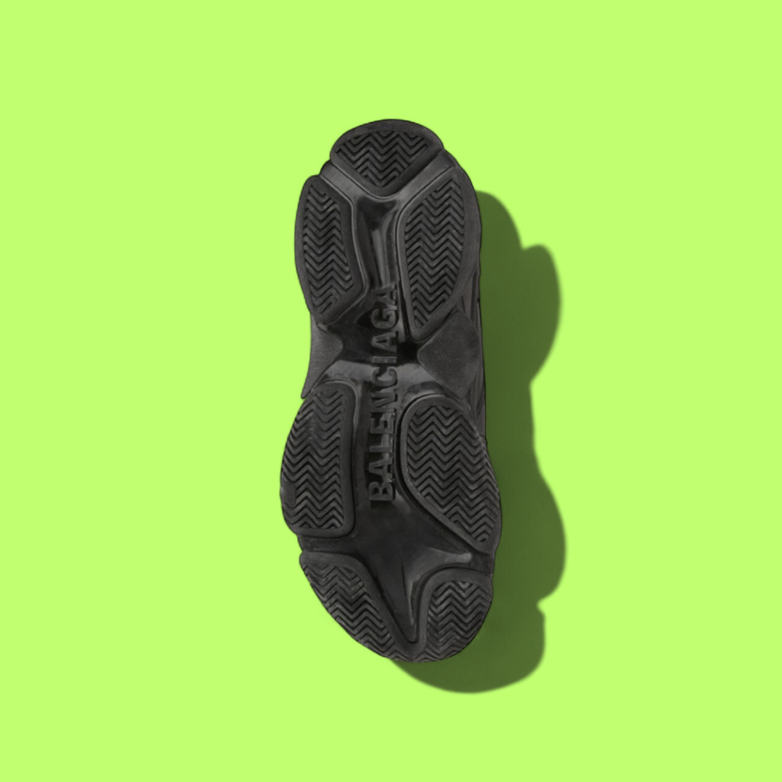 BALENCIAGA TRIPLE S SNEAKERS WITH ALL BLACK DESIGN CHUNKY