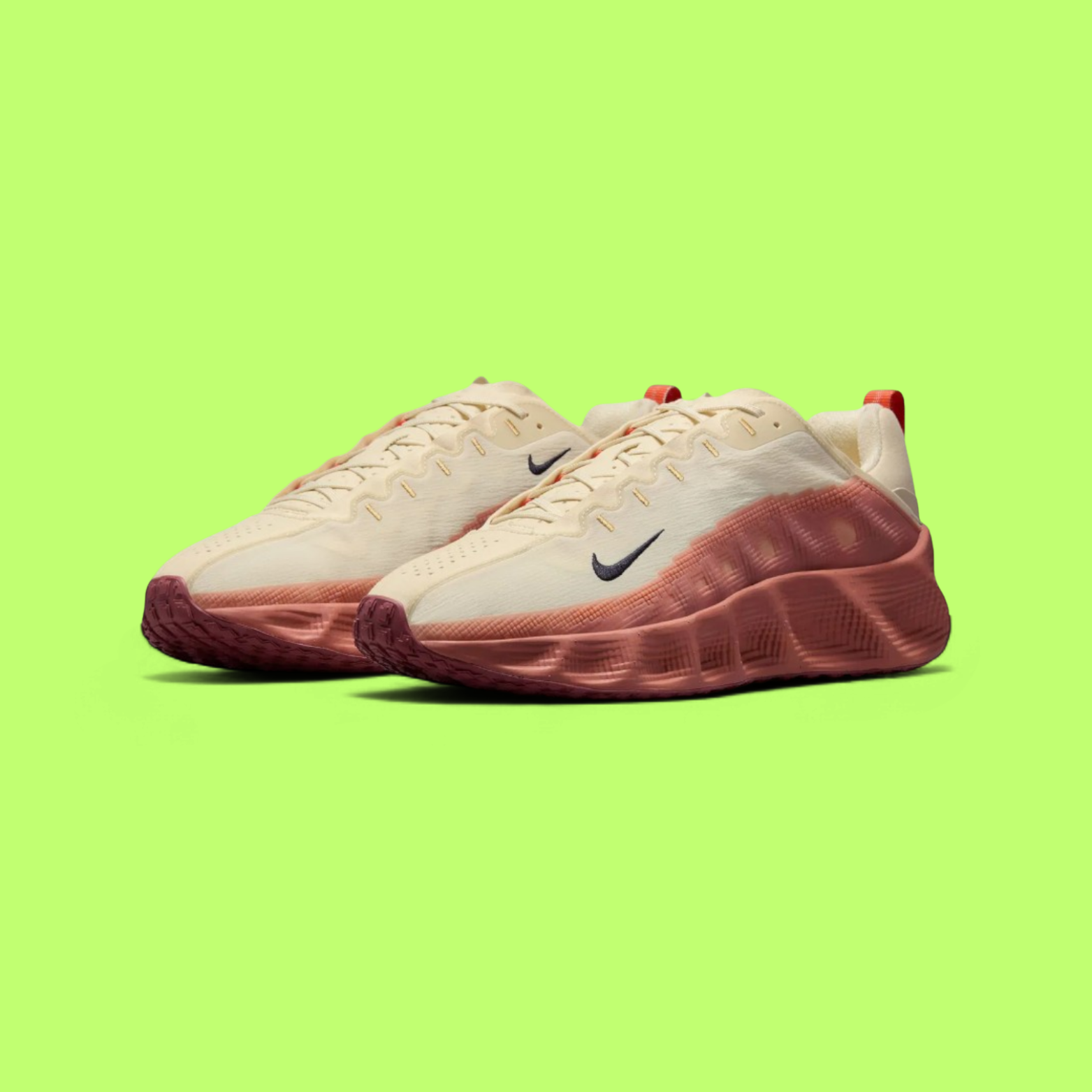 NIKE ZOOM VOMERO 5 CREAM RED FUTURISTIC RUNNING STYLE