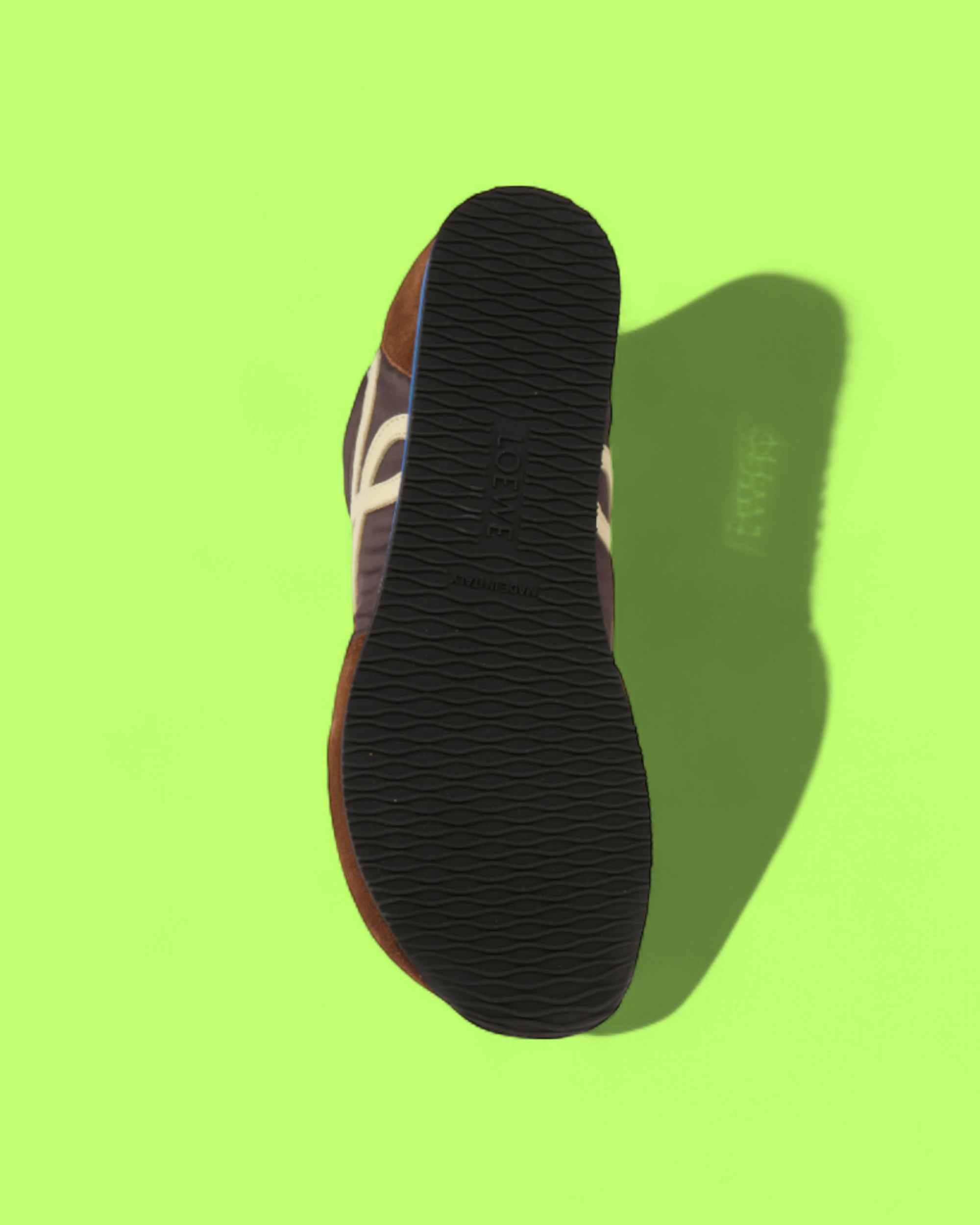 LOEWE BROWN SUEDE RETRO SNEAKERS WITH ICONIC L LOGO ICON CWCD