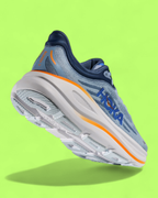 HOKA BLUE ORANGE PERFORMANCE MAX CUSHION RUNNING SHOE CWCD