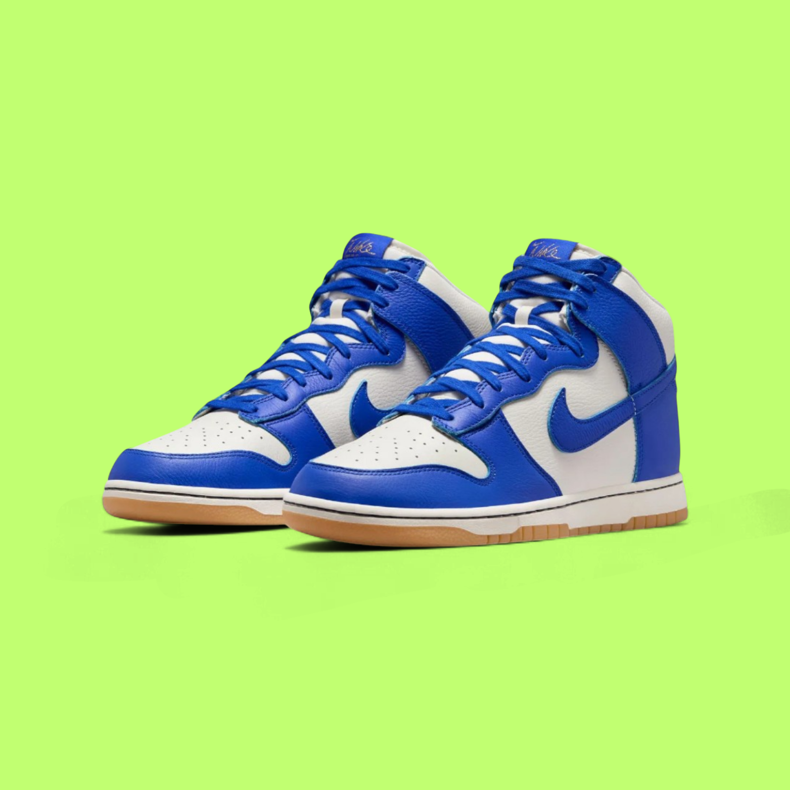 NIKE DUNK HIGH RETRO BLUE WHITE PREMIUM BASKETBALL STYLE