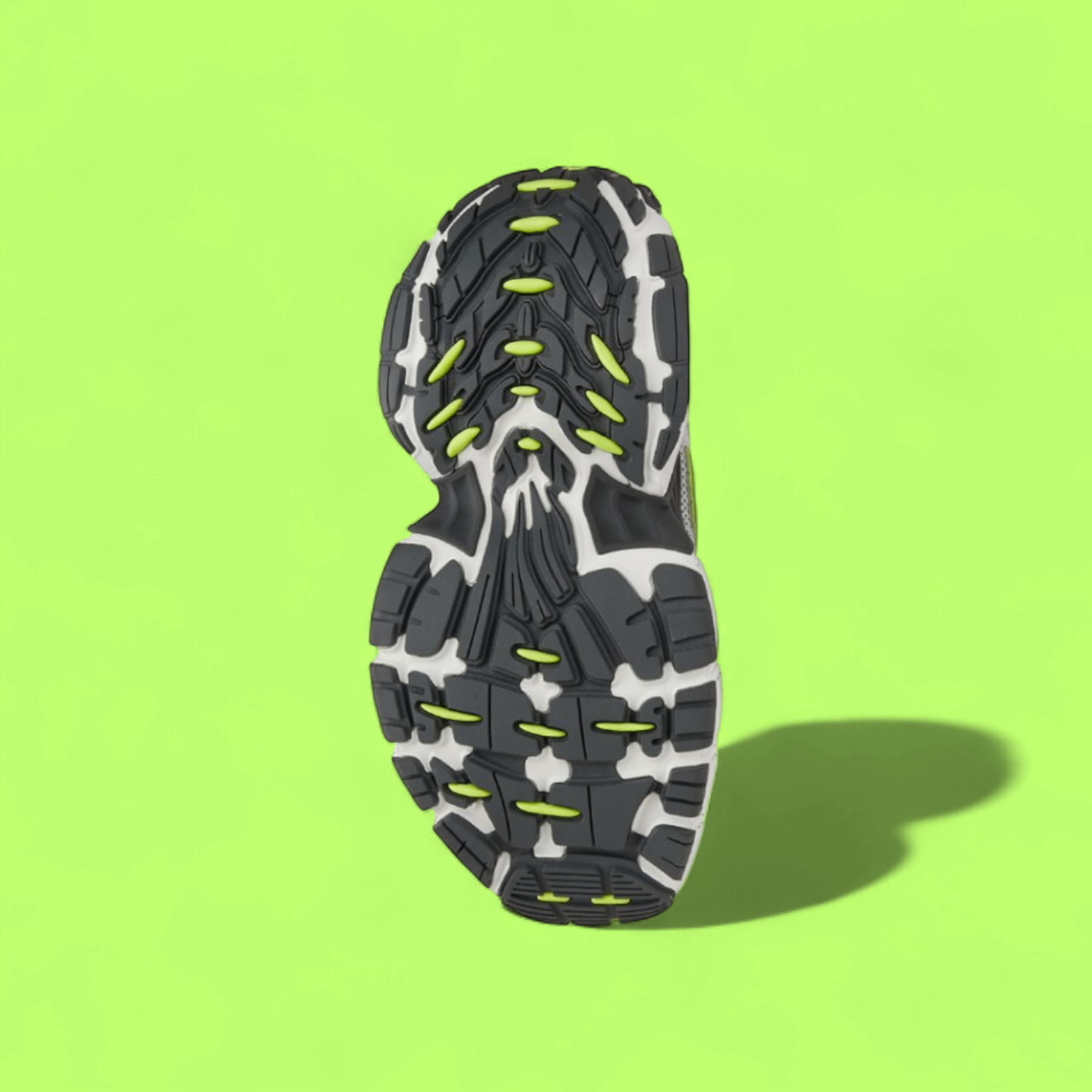 BALENCIAGA PHANTOM GREY NEON GREEN REFLECTIVE MESH SNEAKERS
