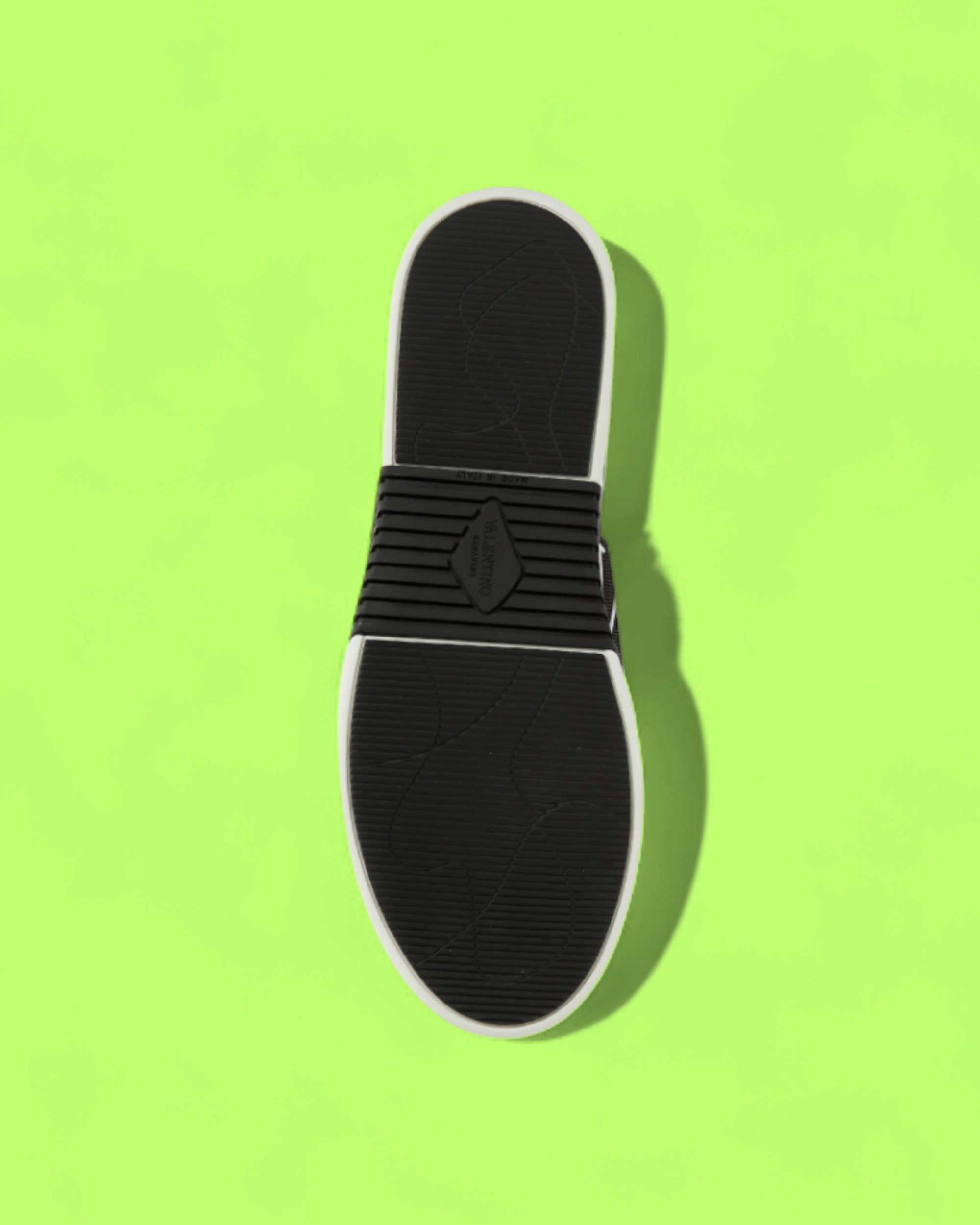 VALENTINO GARAVANI WHITE VLTN LOGO PREMIUM LEATHER SNEAKERS