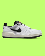 NIKE FULL FORCE LOW MEN'S WHITE LEATHER RETRO BASKETBALL SNEAKERS