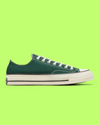 CONVERSE CHUCK 70 UNISEX GREEN CANVAS RETRO HIGH-TOP SNEAKERS