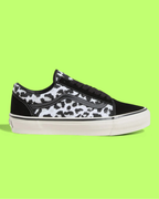 VANS OLD SKOOL BLACK WHITE LEOPARD PRINT STREET STYLE CWCD