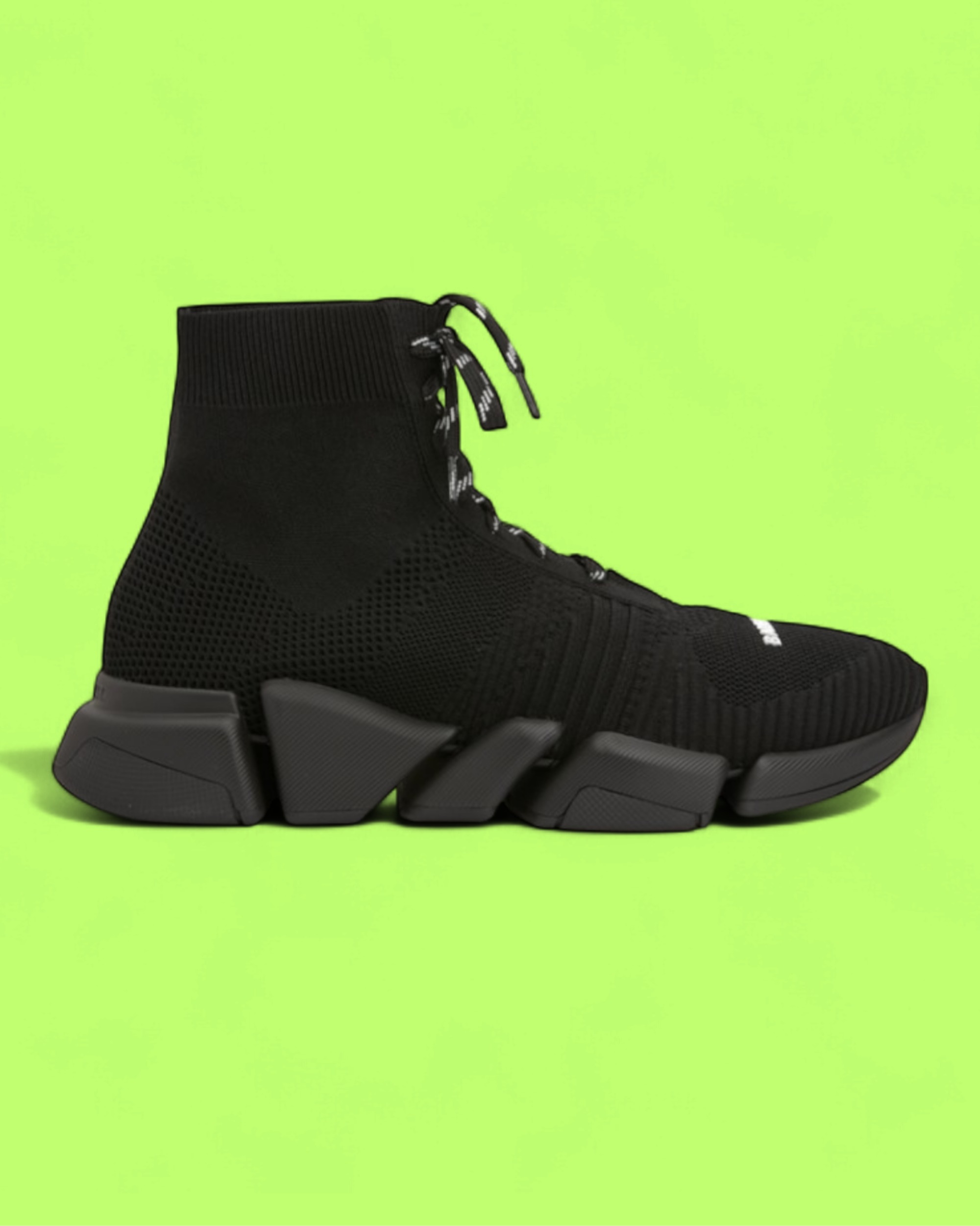 BALENCIAGA X-PANDER HIGH TOP KNIT BLACK SNEAKERS ICON DROP