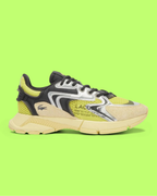 LACOSTE L003 NEO WOMEN YELLOW MESH AND LEATHER CASUAL SNEAKERS