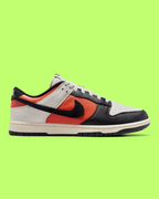 NIKE DUNK LOW RETRO MEN'S BLACK ORANGE LEATHER CASUAL SNEAKERS
