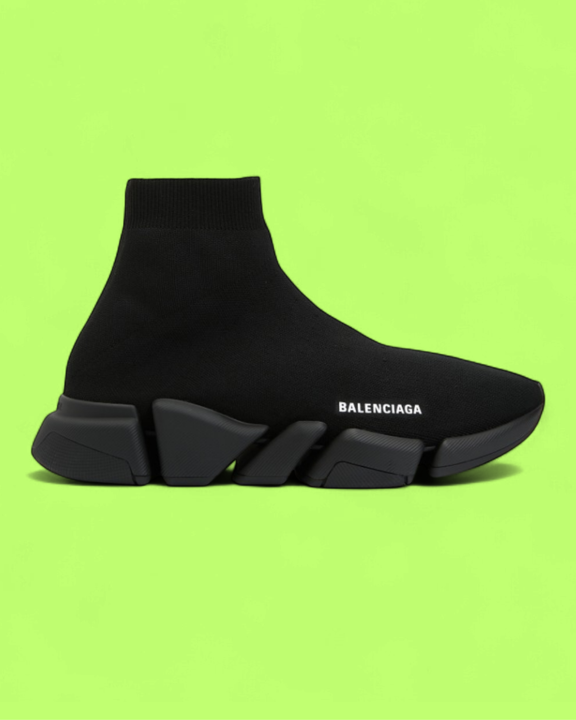 BALENCIAGA SPEED 3.0 BLACK KNIT HIGH-TOP SOCK SNEAKERS