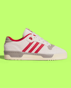 ADIDAS RIVALRY LOW MEN'S CREAM LEATHER RETRO BASKETBALL SNEAKERS