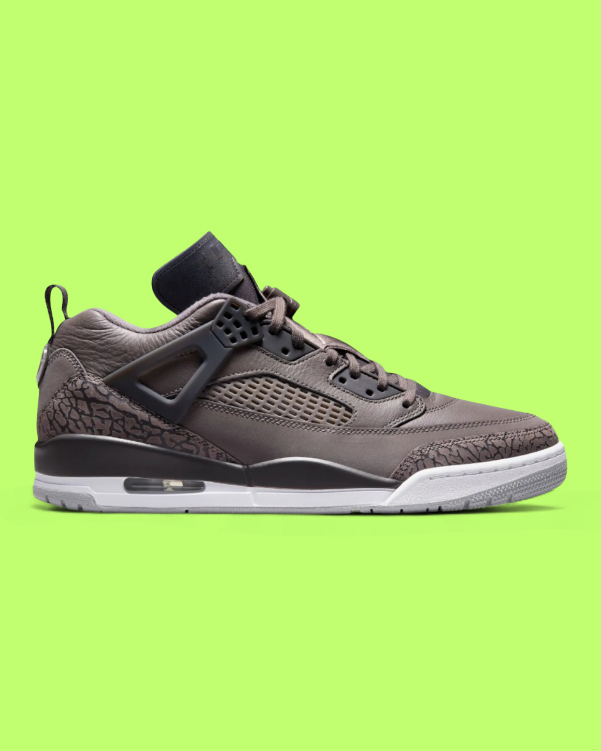 NIKE JORDAN SPIZIKE LOW MEN'S BROWN LEATHER RETRO