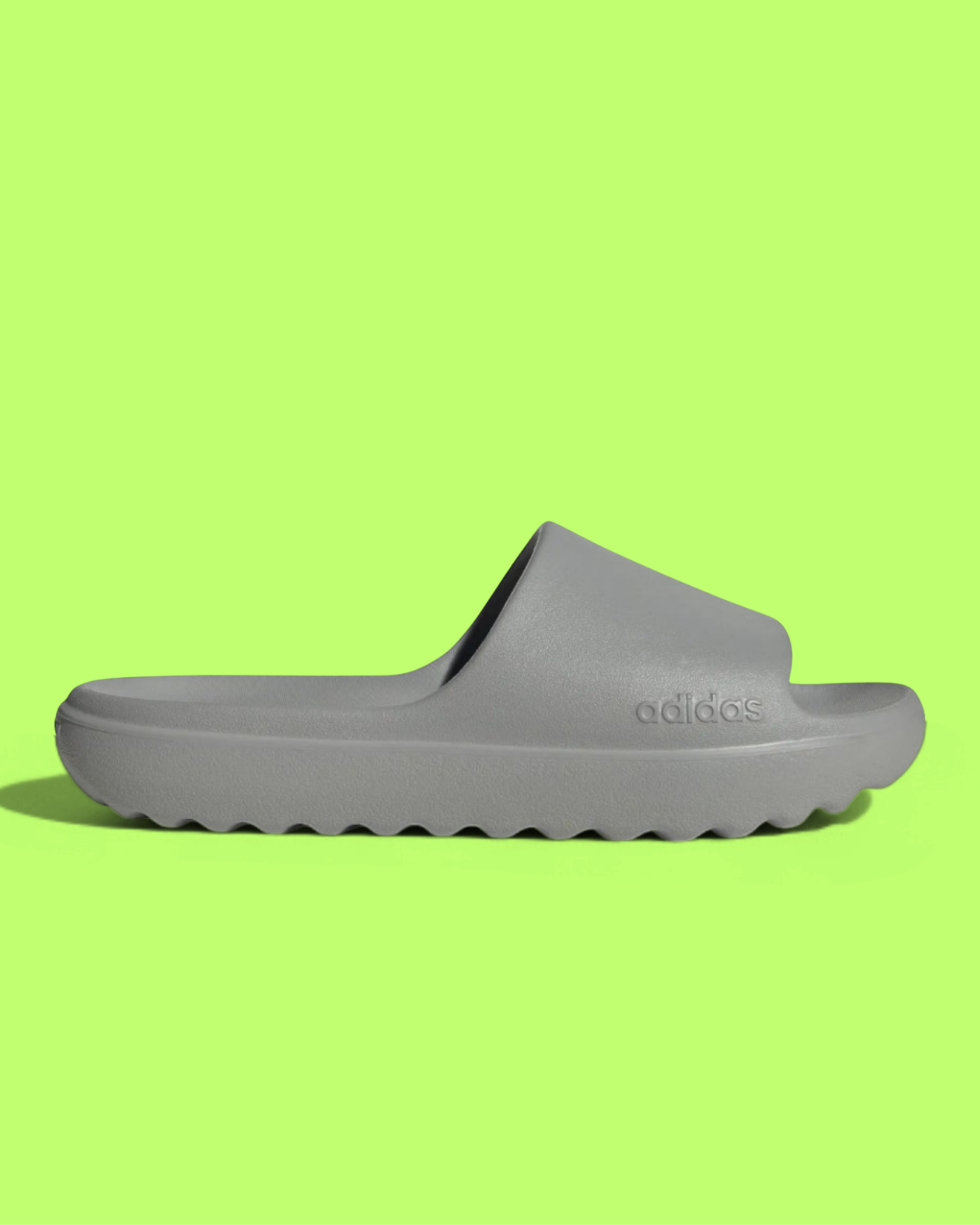 ADIDAS ADILETTE LUMIA UNISEX GREY LIGHTWEIGHT SLIDE SANDALS
