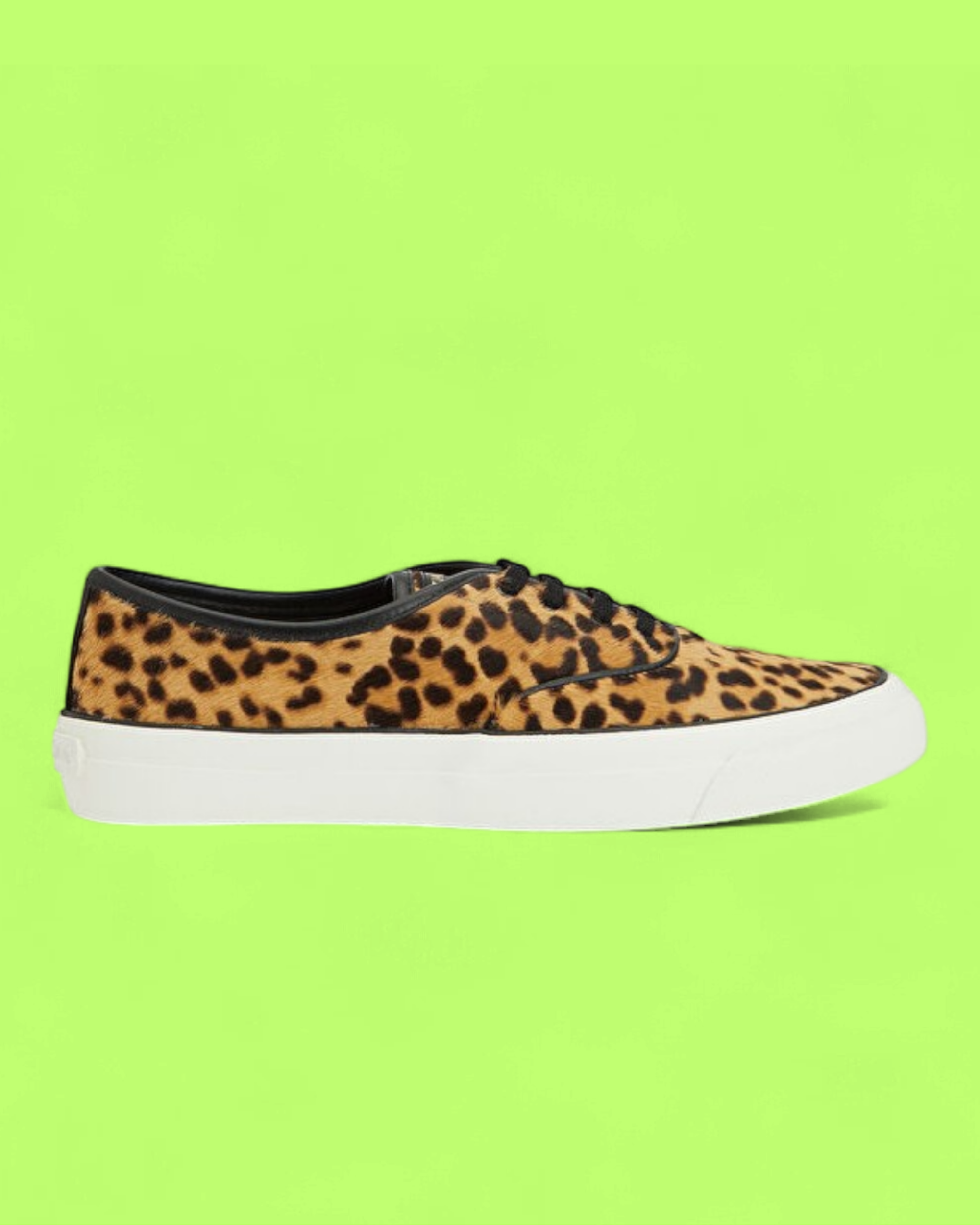 AQUAZZURA LOW TOP SNEAKERS WITH LEOPARD PRINT AND RUBBER SOLE