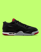 NIKE JORDAN AIR 4 RM MEN'S BLACK LEATHER RETRO BASKETBALL SNEAKERS