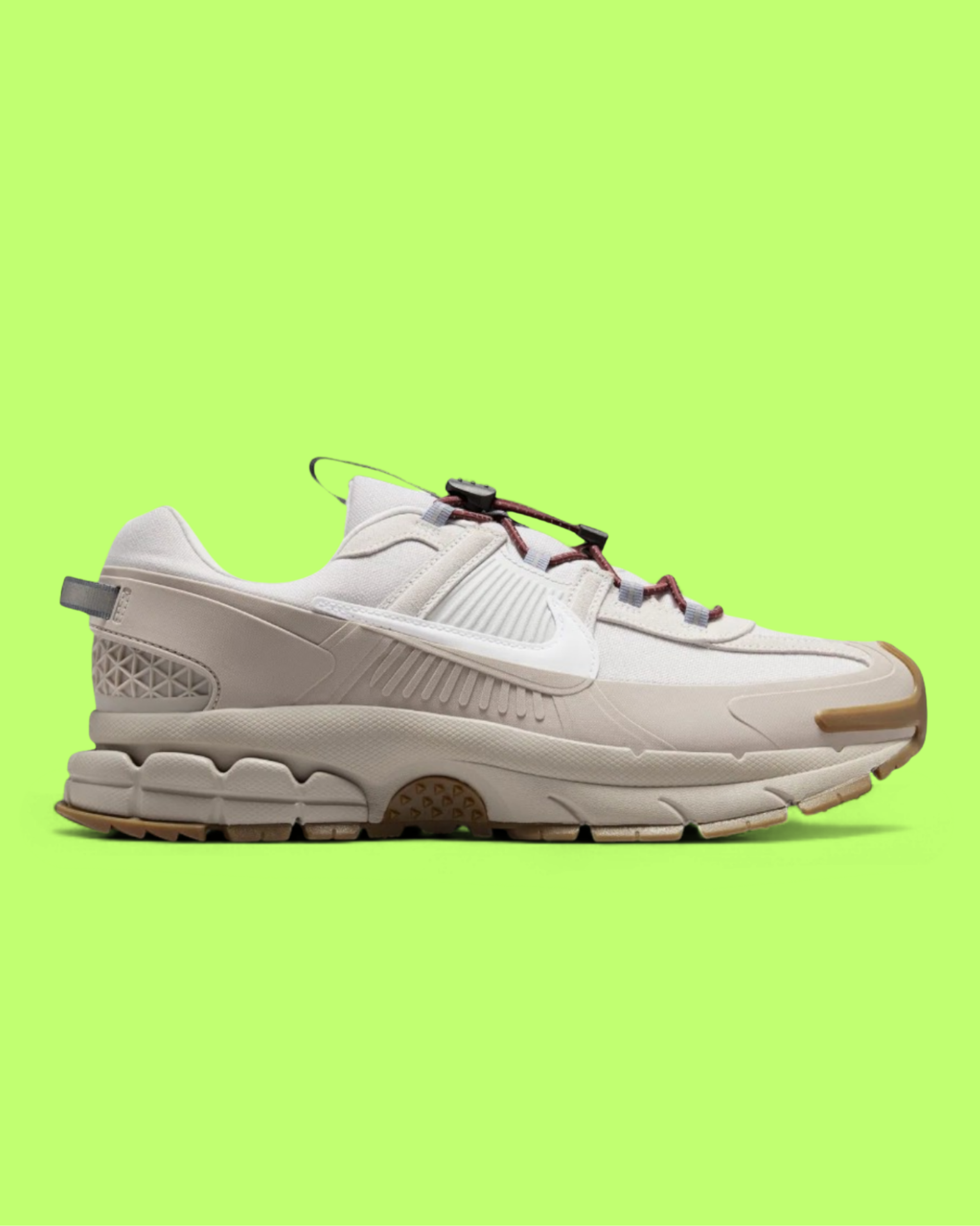 NIKE ZOOM VOMERO ROAM MEN'S GREY MESH AND LEATHER RUNNING SHOES