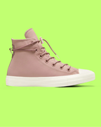 CONVERSE CHUCK TAYLOR ALL STAR UNISEX PINK LEATHER HIGH BOOTS