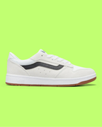 VANS LOWLAND CC WHITE BLACK LEATHER SUEDE SKATE STYLE CWCD