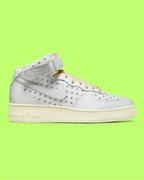 NIKE AIR FORCE 1 MID WHITE STAR STUDDED LIMITED EDITION DROPZZ