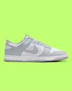 NIKE DUNK LOW RETRO WHITE GREY MEN'S CASUAL SNEAKERS WZRT