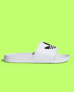ADIDAS ADILETTE LITE UNISEX WHITE LIGHTWEIGHT SLIDE SANDALS