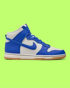 NIKE DUNK HIGH RETRO BLUE WHITE PREMIUM BASKETBALL STYLE
