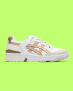 ASICS EX89 MEN'S WHITE LEATHER RETRO BASKETBALL STYLE SNEAKERS ZAER