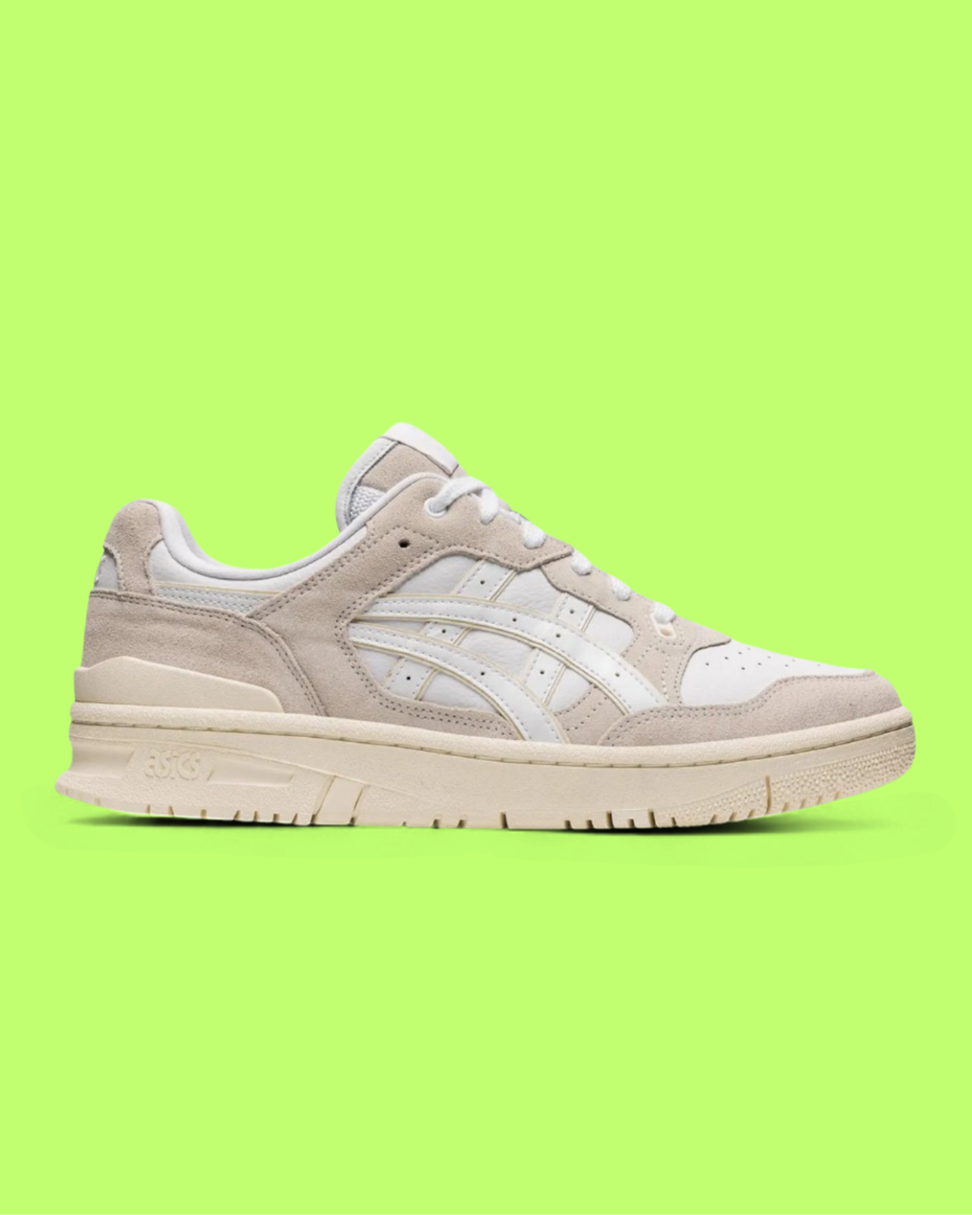 ASICS EX89 MEN'S WHITE LEATHER RETRO BASKETBALL STYLE SNEAKERS