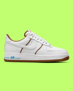 NIKE AIR FORCE 1 LOW WHITE GUM SOLE RETRO CLASSIC STYLE