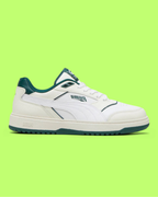 PUMA DOUBLECOURT UNISEX WHITE LEATHER CASUAL COURT SNEAKERS