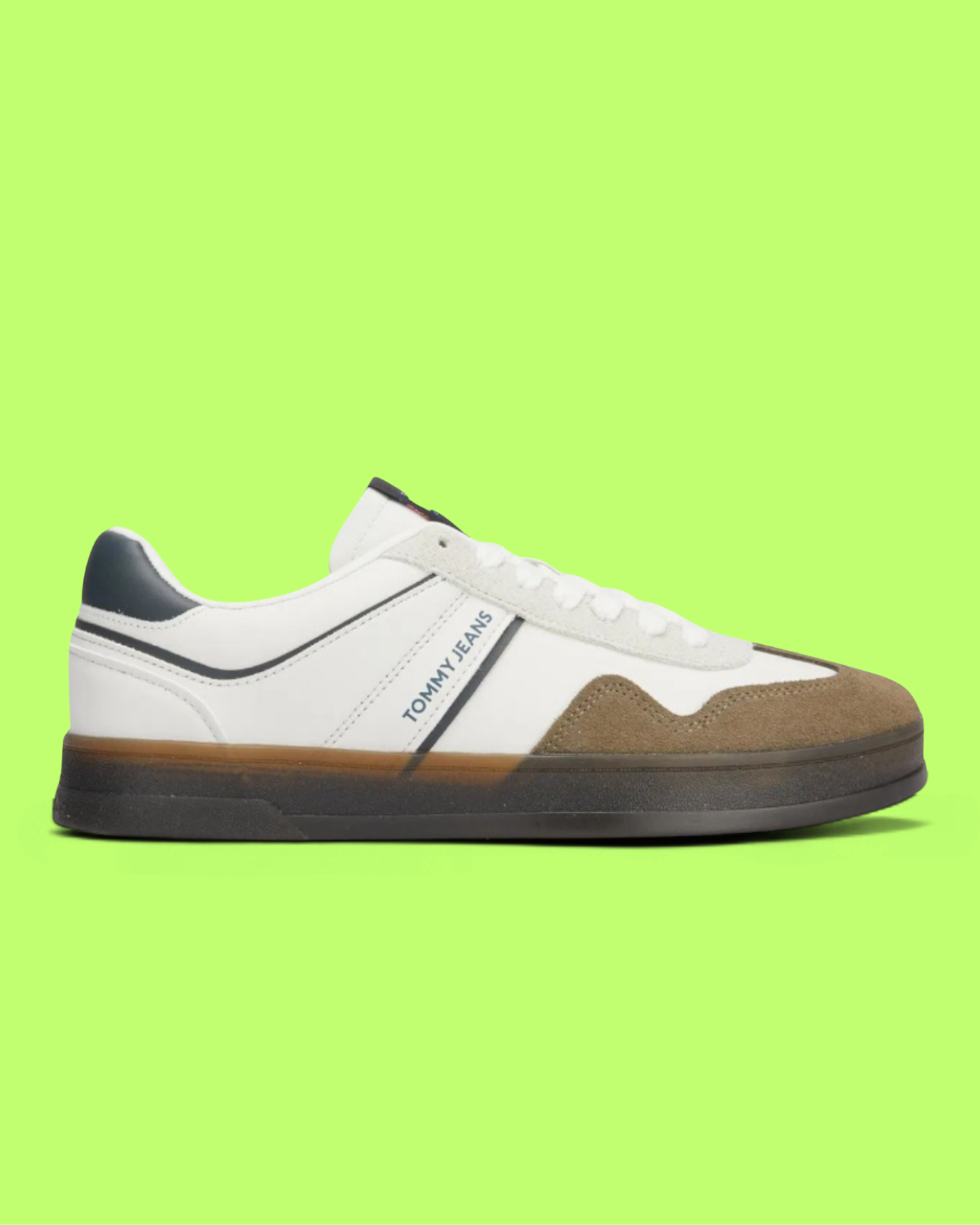 TOMMY HILFIGER JEANS THE GREENWICH RETRO MEN'S WHITE CASUAL SNEAKERS