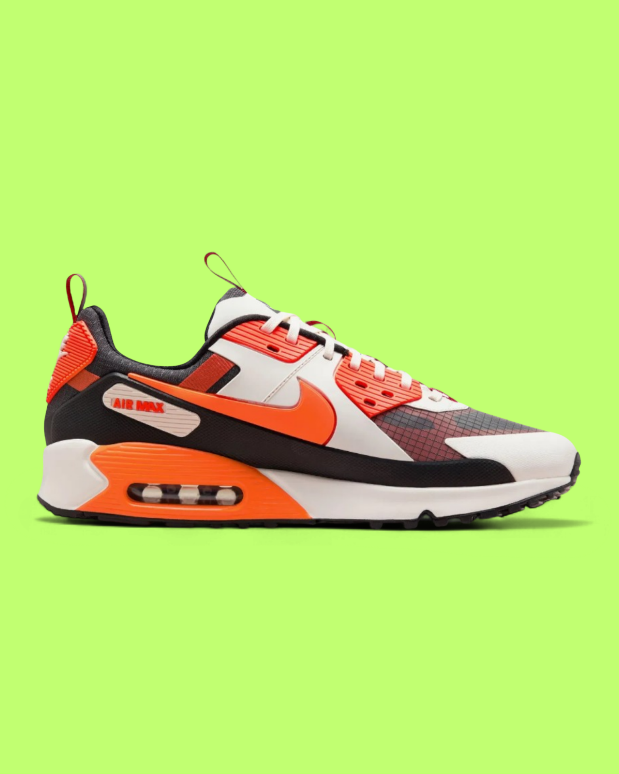 NIKE AIR MAX 90 DRIFT MEN'S ORANGE LEATHER RETRO RUNNING SNEAKERS
