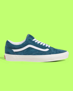 VANS OLD SKOOL TEAL BLUE WHITE CLASSIC LOW SNEAKERS CWCD