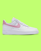 NIKE AIR FORCE 1 LOW WHITE PINK SWOOSH CLASSIC STYLE DROPZ