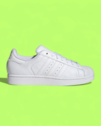 ADIDAS SUPERSTAR TRIPLE WHITE CLASSIC LEATHER SHOES CWCD