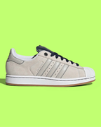 ADIDAS SUPERSTAR II MEN'S WHITE BEIGE LEATHER CLASSIC SNEAKERS