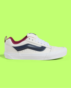 VANS LOW SKOOL WHITE NAVY RED CASUAL LEATHER SNEAKERS CWCD
