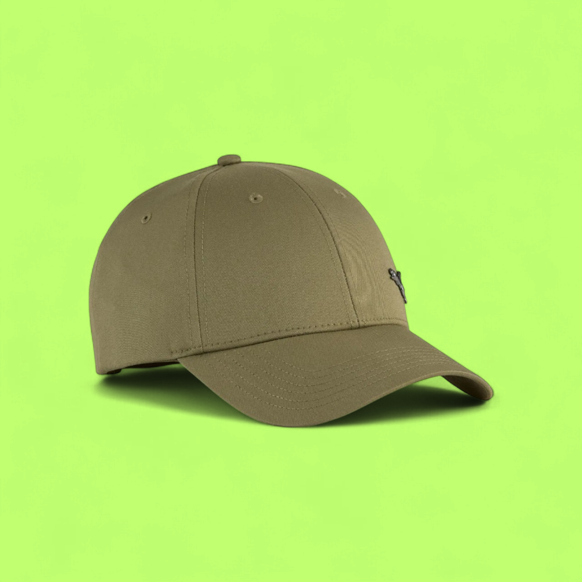 CLASSIC KHAKI BASEBALL CAP WITH MINIMALIST CLEAN DESIGN CWCD